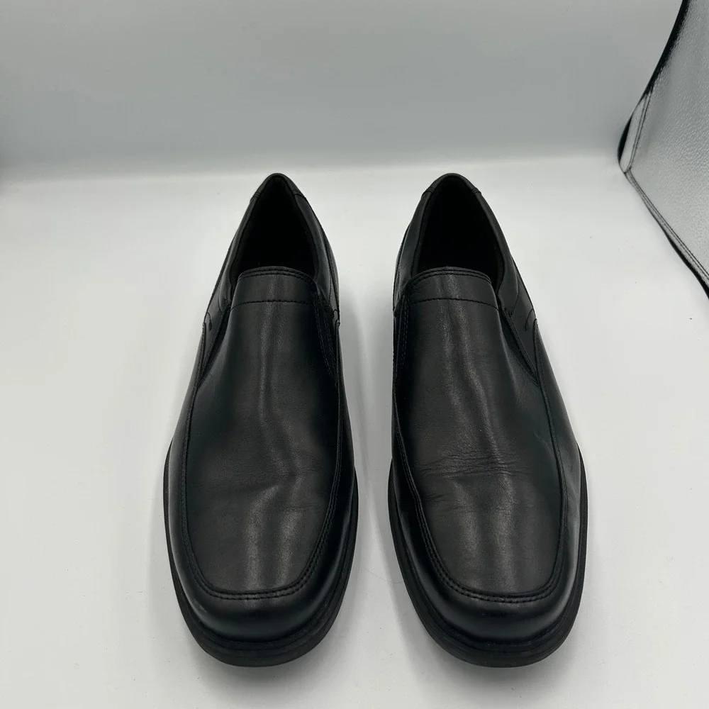 Rockport Loafers Mens 10.5 Black Leather Slip On Adiprene A10716